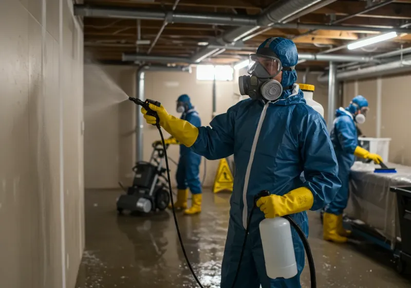 Basement Sanitization and Antimicrobial Treatment process in Richmond, MN