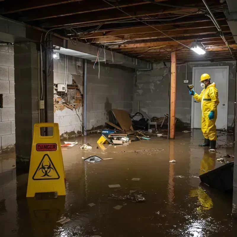 Flooded Basement Electrical Hazard in Richmond, MN Property